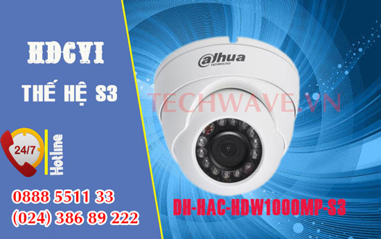 Camera quan sát HDCVI DAHUA HAC-HDW1000MP-S3
